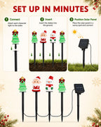 Easy installation steps for Christmas solar stake lights