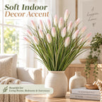 Artificial dog tail grass arranged in a vase for indoor living room decor