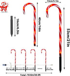 21 inch candy cane pathway lights dimensions with 10 pack plug in light string